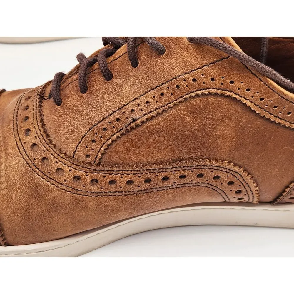 Allen Edmonds Strand Leather Sneakers, Walnut, Men's 8.5E